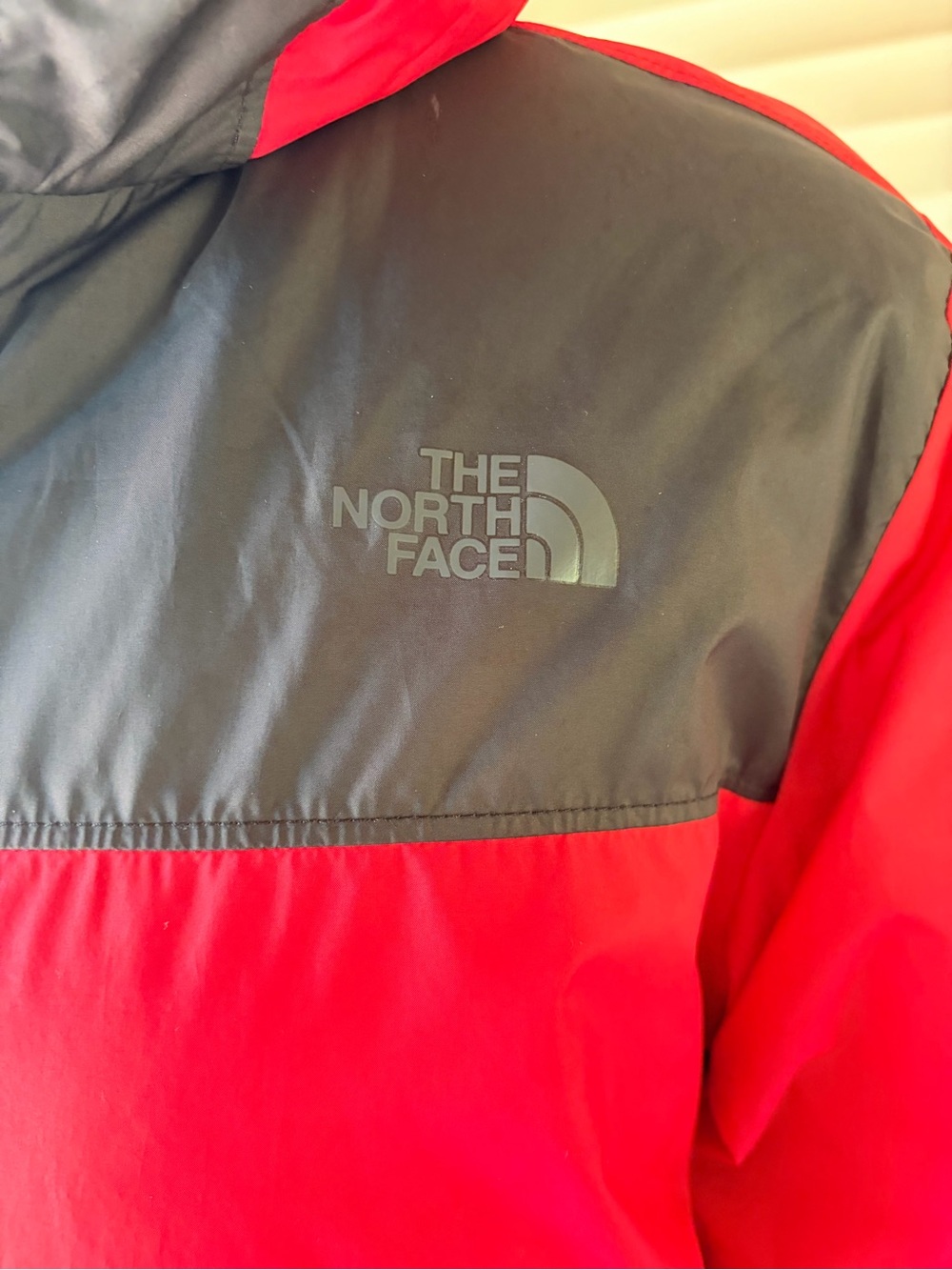 The North Face Black & Red Reversible Hooded Puffer Jacket